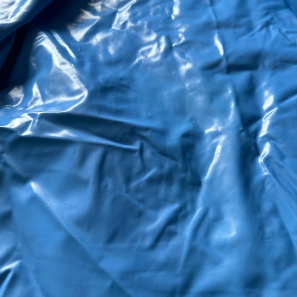 Vintage 1983 Cabbage Patch Kids Doll Pink And Blue Vinyl Raincoat Size 4 - Picture 9 of 13